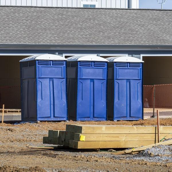 Heavy-duty construction site porta potty in Taylorville, Illinois